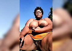 Mamma likes nature and finds so much solace in her backyard. Meditate and smoke with mama and worship her glorious vagina.