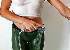 Wet Clothes and Teasing in the Bath