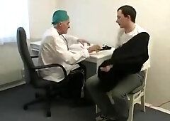 Very old doctor younger exam