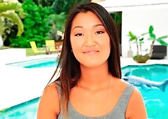 Small-tit chick Amy Parks is enjoying hardcore interracial sex