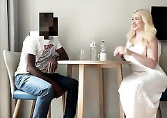 Hot Hungarian Golden-haired Got Drilled And Creampied By A French Stranger !!!