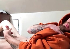 Gay stepdad Dean ChinWetter gets off with a huge cumshot