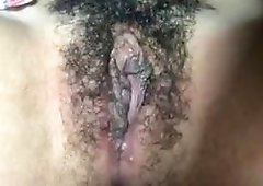 Girl Plays with her Hair Tight Pussy with Glue Sticks and Toothbrush