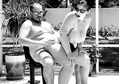 The bikini was so sexy that guy ended up splattering all over it!