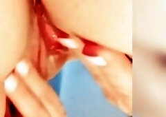 Afterbath balming of my large bottom previous to breakfast . Guess what is for breakfast