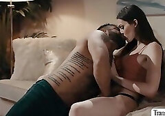 TS step sibling analed her stepdaddy