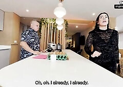 Fierce deepthroat screws constricted twat with heartless dong strength