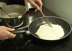 Pornstar Aletta Ocean cooks dinner with a friend