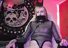 T-Cutie / Femboy self-servitude, denial and frustration + spunk fountain