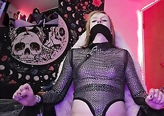 T-Cutie / Femboy self-servitude, denial and frustration + spunk fountain