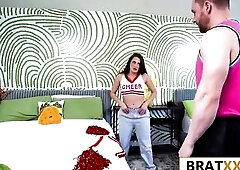 Betting on Basketball Turns into Coarse Screw for Loser Cheerleader