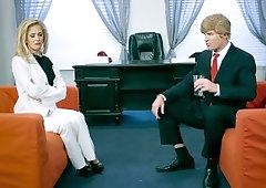 Drumpf and Clayton in a foursome with President Onama and his wife Michelle