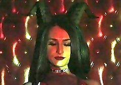 Hot TS babe Khloe Kay ganged by 4 guys