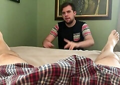 Verbal blowjob, daddy nelly throat fuck, pov verbal daddy