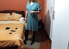 I turn them on when I strip and they catch a glimpse of my sexy lingerie