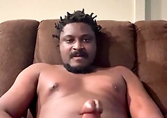 CHATTING MESSY WHILE I RELEASED A FAT MONEY-SHOT FROM MY BIG BLACK COCK
