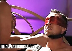 Dom Phoenix Marie and sub Angel Youngs share husbands cock