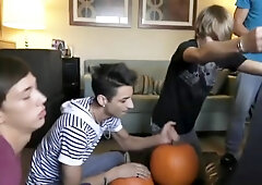 Halloween-themed Seduction With Two Twink Boys