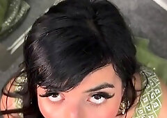Pakistani desi slut Aaliyah Yasin wears lehenga choli and