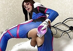 Dva From Overwatch Anal Masturbation
