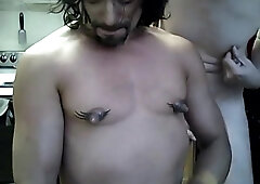 1 - HOT COUPLE- MUTUAL NIPPLE PLAY, PUMP, SUCK, PRECUM, THICK, DARK,