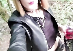 Floozy's FanTasme. Exhibited????in the Forest of Brunoy91. CuMSLuT Seeking Jizz Offerings in Public. Hot French transvestite clothed as a wench. 