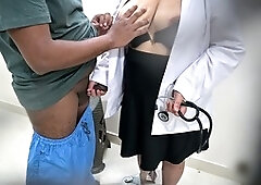 Doctor Desisridevi has fun with a patient during a special check-up