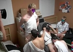 Dick Dorm: Skinny Jack Winters with Andrew Collins sucking dick at the party