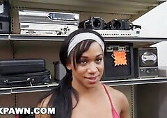 Fit Latin Lady Workin' Out Naked In My Store, Fuck Yeah