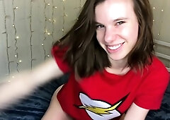 Pale amateur teen brunette Lynn Love