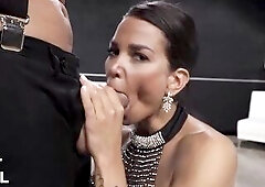 Breasty mother I'd like to fuck Chloe Lamour Anal Creampie From Huge White Rod