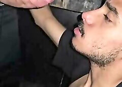 Having fun in the glory hole