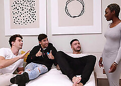 Ebony Babe Wants to Try Feeling 3 Cocks in her Body at the same time!! Zaawaadi