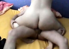 Sexually excited and undressed in the morning this babe sits on my rod with the bulky booty and juicy vagina and begins riding. That babe moves her pe