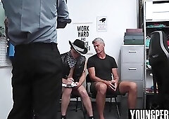 Officer caught the perp who was wearing cowboy costume