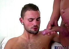 Bisexual group hunks cum