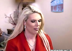 Blonde mom Sydny Davis brutally fucked in principals office