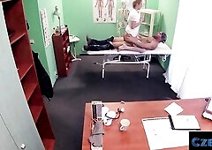 CZECH XXX - Nurses Warm Soaked Twat Solves Patients Wang Problem