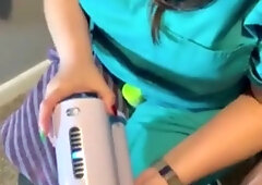 Sperm bank nurse in New York uses a matching to collect my cum