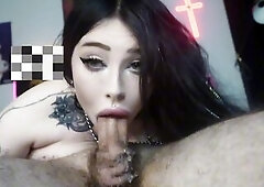 Hardcore Sex With The Queen of The Informals in the 69 position, Mouth Banging and Jizz flow in the mouth