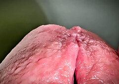 Urinating on the nutsack