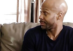 Shemale Casey Kisses sucks and fucks huge black cock