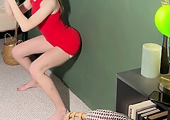 Stunning body close-up with hot teasing of sexy ass