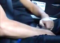 JP se branle en taxi / JP wanks in taxi