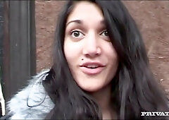 Indian Leah Jaye Gives POV Blowjob before Getting Screwed from Behind - Private Porn Sex Videos