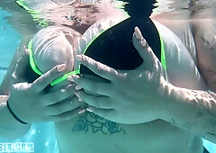 Bikini, titty fuck pov