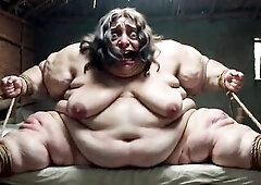Chubby SSBBW fastened tightly, her heavy chubby and wide twat glistening with juices. This babe's highly hopeless and lustful, groaning and strug