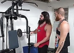 Just some bro-ing around at training, I got my straight friend to give me a blowjob.