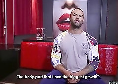 Muscle bodybuilder rimjob and cumshot