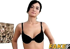 Angelina is a slender amateur who is looking for work in the modelling business. I said her to swing by my office so we could talk.